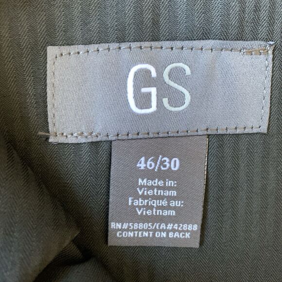 New NWT GS Gray Performance Flat Front Dress Pants Mens Plus Size 46x30 - Picture 8 of 13